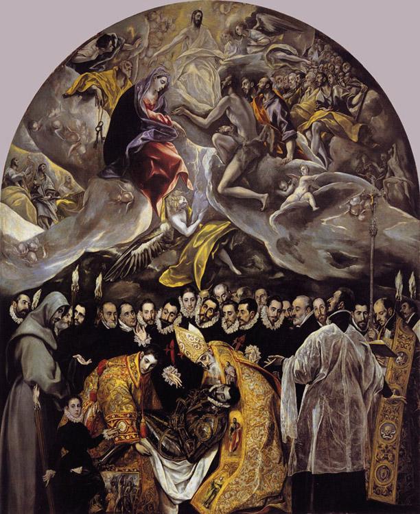El Greco The Burial of Count Orgaz (mk08) oil painting image